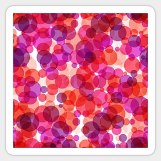 Red bubbles Sticker